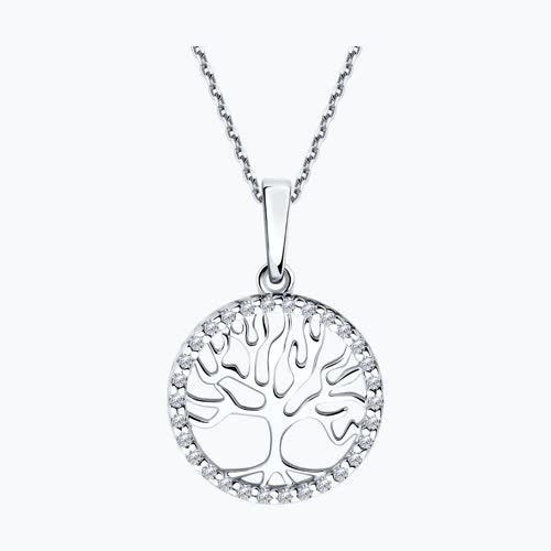 Подвеска из серебра с фианитами из серебро — вид 2