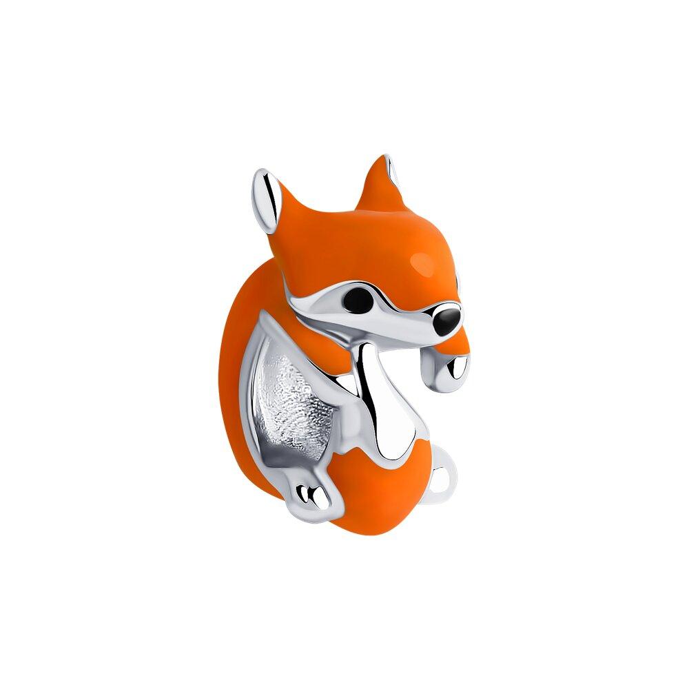 Подвеска-шарм из серебра с эмалью