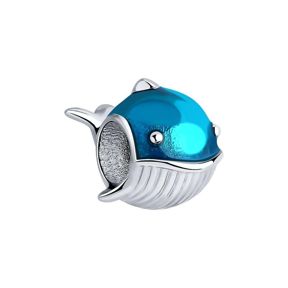 Подвеска-шарм из серебра с эмалью из серебро