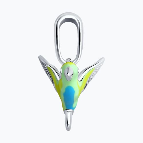 Подвеска из серебра с эмалью из серебро — вид 3