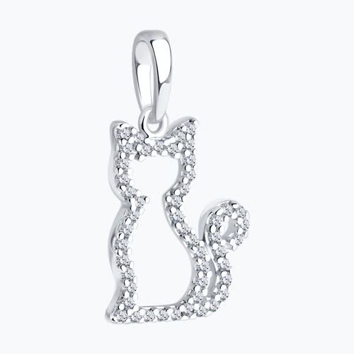 Подвеска из серебра с фианитами из серебро — вид 3