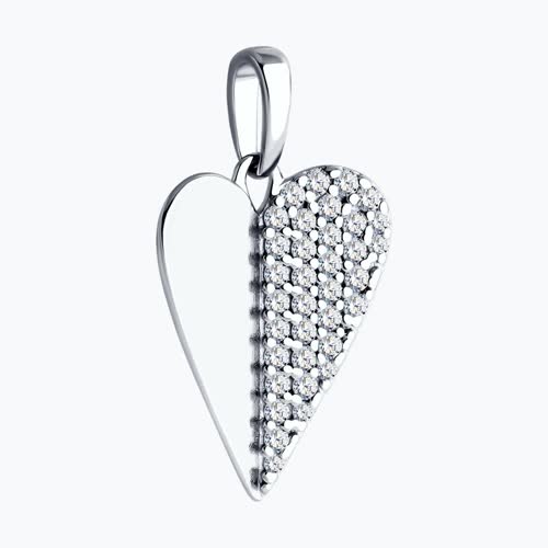 Подвеска из серебра с фианитами из серебро — вид 3