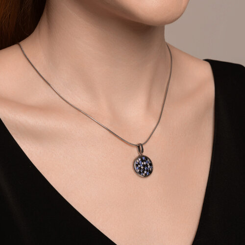 Подвеска из серебра с фианитами из серебро — вид 4