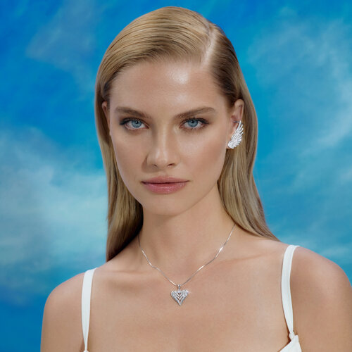 Подвеска из серебра с фианитами из серебро — вид 4