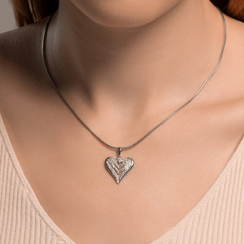 Подвеска из серебра с фианитами из серебро — вид 5