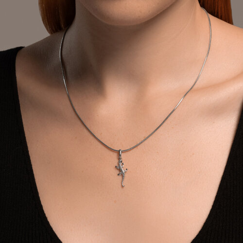 Подвеска из серебра с фианитами из серебро — вид 4