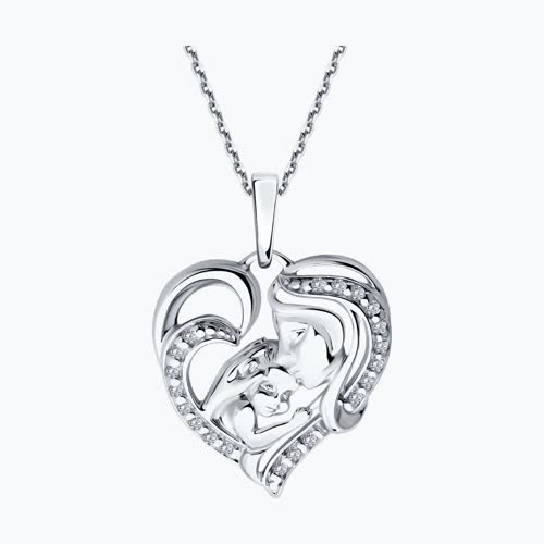 Подвеска из серебра с фианитами из серебро — вид 2