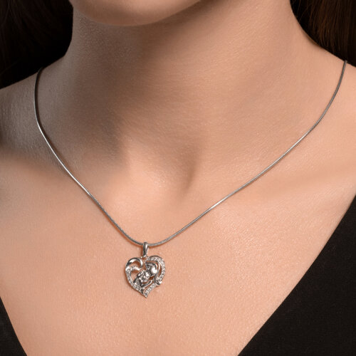 Подвеска из серебра с фианитами из серебро — вид 4