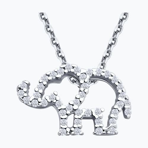 Подвеска из серебра с фианитами из серебро — вид 2