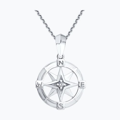 Подвеска из серебра с фианитом из серебро — вид 2