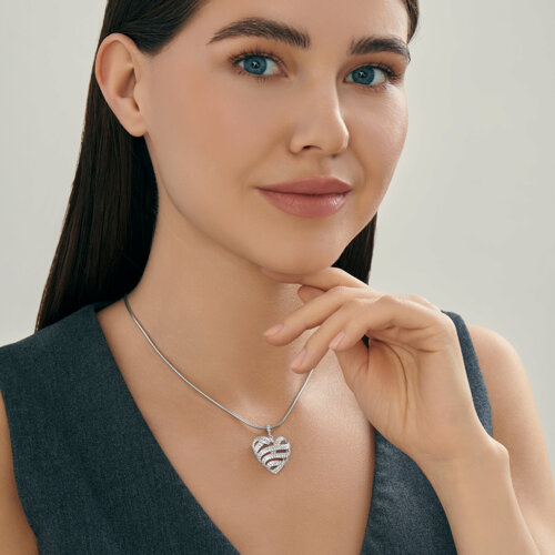 Подвеска из серебра с фианитами из серебро — вид 5