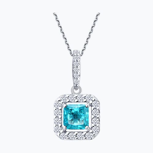 Подвеска из серебра с фианитами из серебро — вид 2