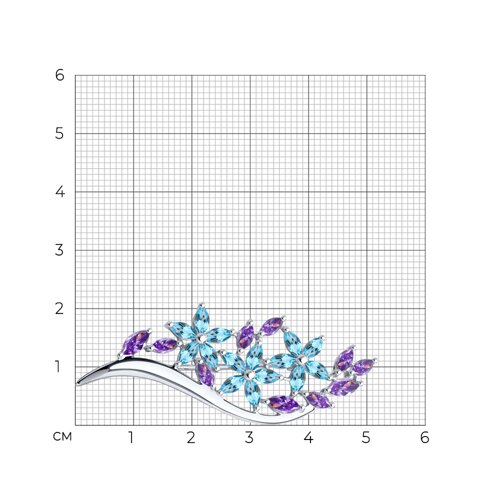 брошь из серебро — вид 4