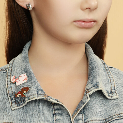 Брошь из серебра с эмалью из серебро — вид 3