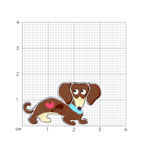 Брошь из серебра с эмалью из серебро — вид 4