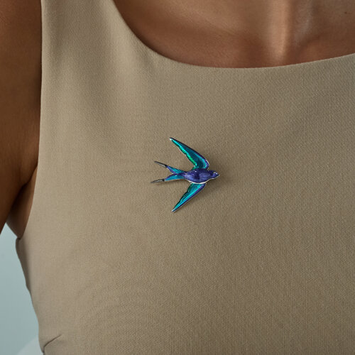 брошь из серебро — вид 3