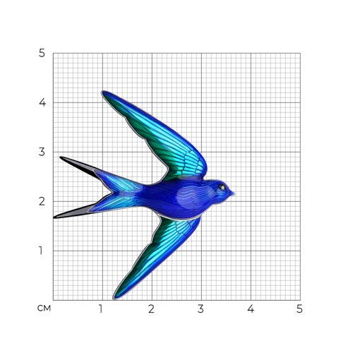 брошь из серебро — вид 4