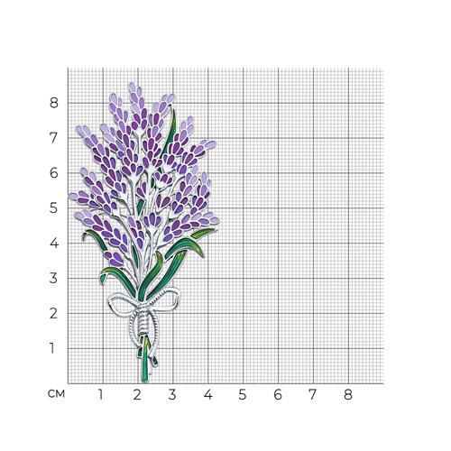 Брошь из серебра с эмалью из серебро — вид 4