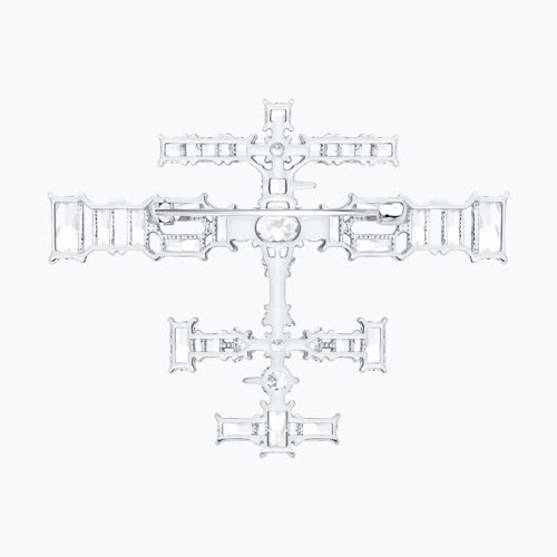 Брошь из серебра с фианитами из серебро — вид 2