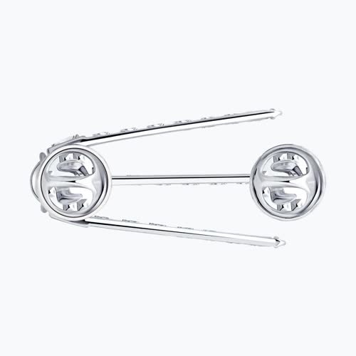 Брошь из серебра с фианитами из серебро — вид 2