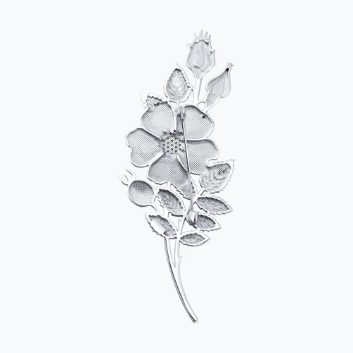 Брошь из серебра с фианитами и эмалью из серебро — вид 2