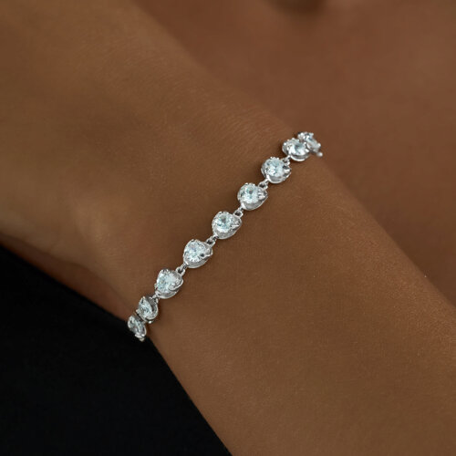 Браслет из серебра с фианитами из серебро — вид 3