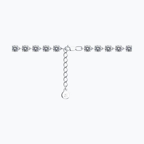 Браслет из серебра с фианитами из серебро — вид 2