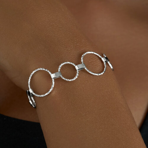 Браслет из серебра с алмазной гранью из серебро — вид 3