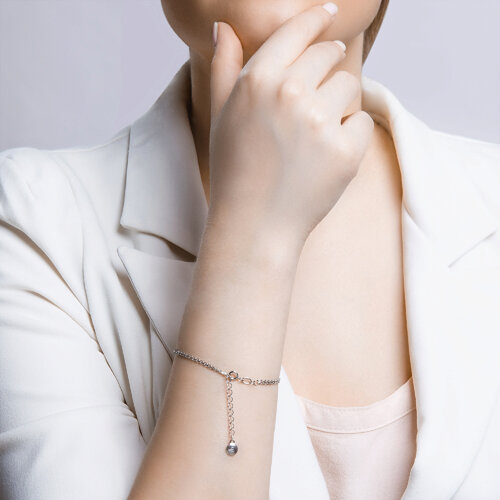 Браслет из серебра с фианитами из серебро — вид 4