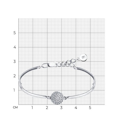 Браслет из серебра с фианитами из серебро — вид 5