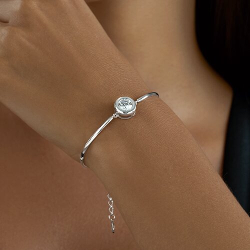 Браслет из серебра с фианитом из серебро — вид 3