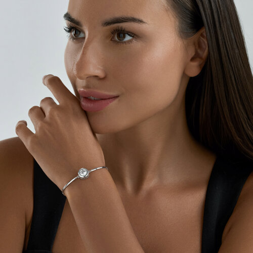 Браслет из серебра с фианитом из серебро — вид 4