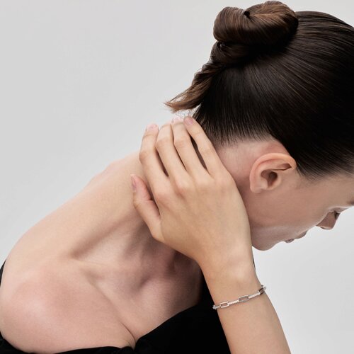 Браслет из серебра с фианитами из серебро — вид 3