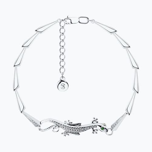 Браслет из серебра с фианитами - видео на модели