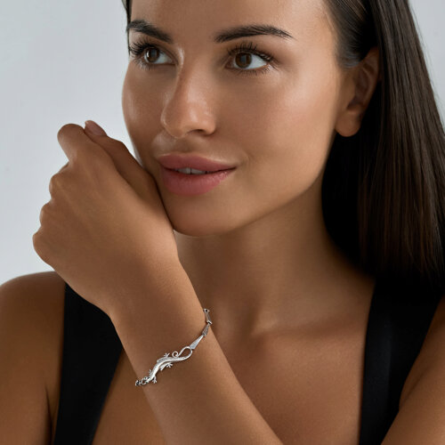 Браслет из серебра с фианитами из серебро — вид 5