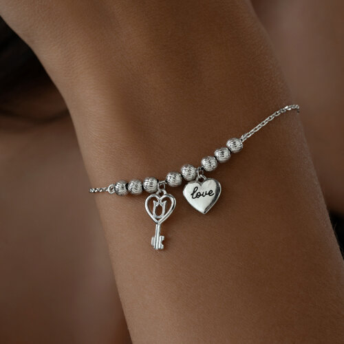 Браслет из серебра с эмалью из серебро — вид 3