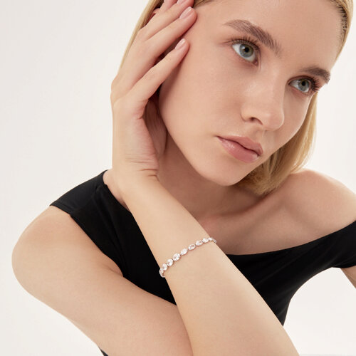 Браслет из серебра с фианитами из серебро — вид 4