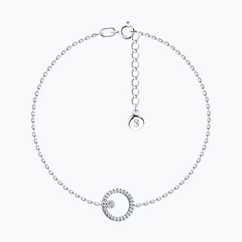 Браслет из серебра с фианитами из серебро