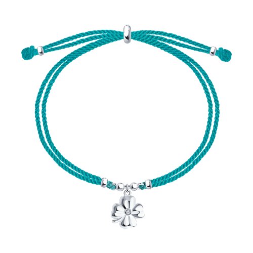 Браслет из серебра с фианитом - видео