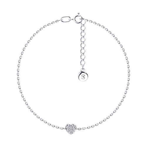 Браслет из серебра с фианитами - видео