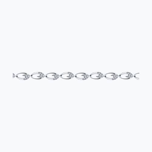 Браслет из серебра с фианитами из серебро — вид 2