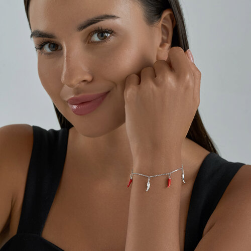 Браслет из серебра с эмалью из серебро — вид 4