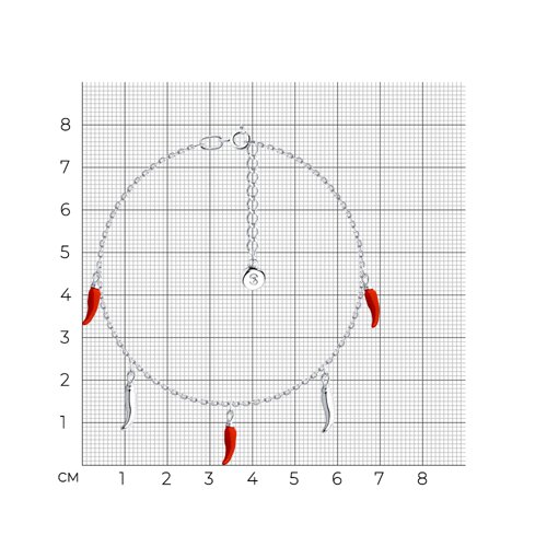 Браслет из серебра с эмалью из серебро — вид 5