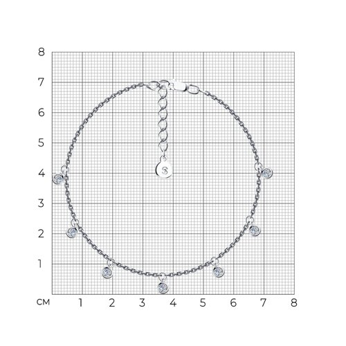 Браслет из серебра с фианитами из серебро — вид 5