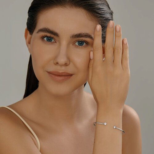 Браслет из серебра с фианитами из серебро — вид 3