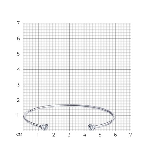 Браслет из серебра с фианитами из серебро — вид 4