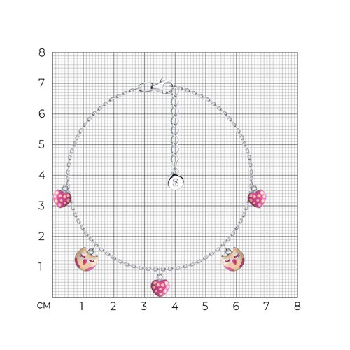 Браслет из серебра с эмалью из серебро — вид 6