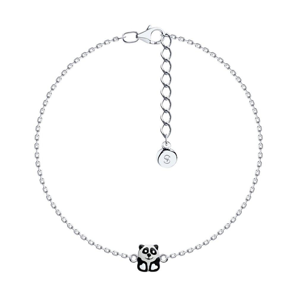 Браслет из серебра с эмалью из серебро