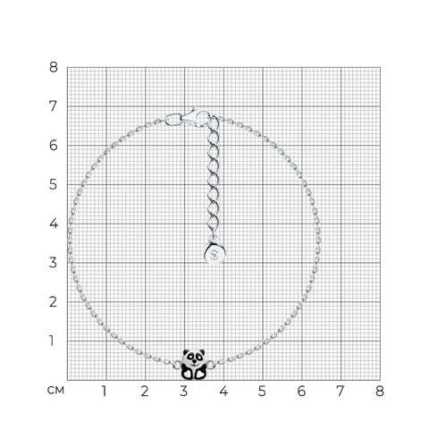 Браслет из серебра с эмалью из серебро — вид 5