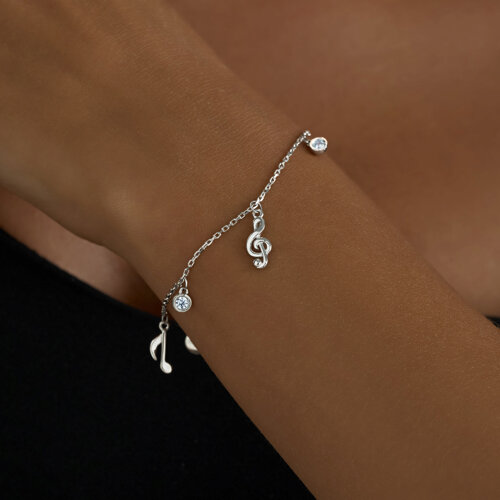 Браслет из серебра с фианитами из серебро — вид 4